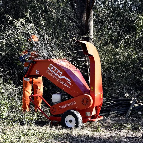 Small chipper used by Hunter Bush Regeneration to reduce fire risk and tidy debris